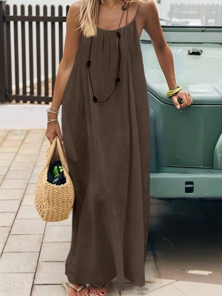 Women's Backless Suspender Dress