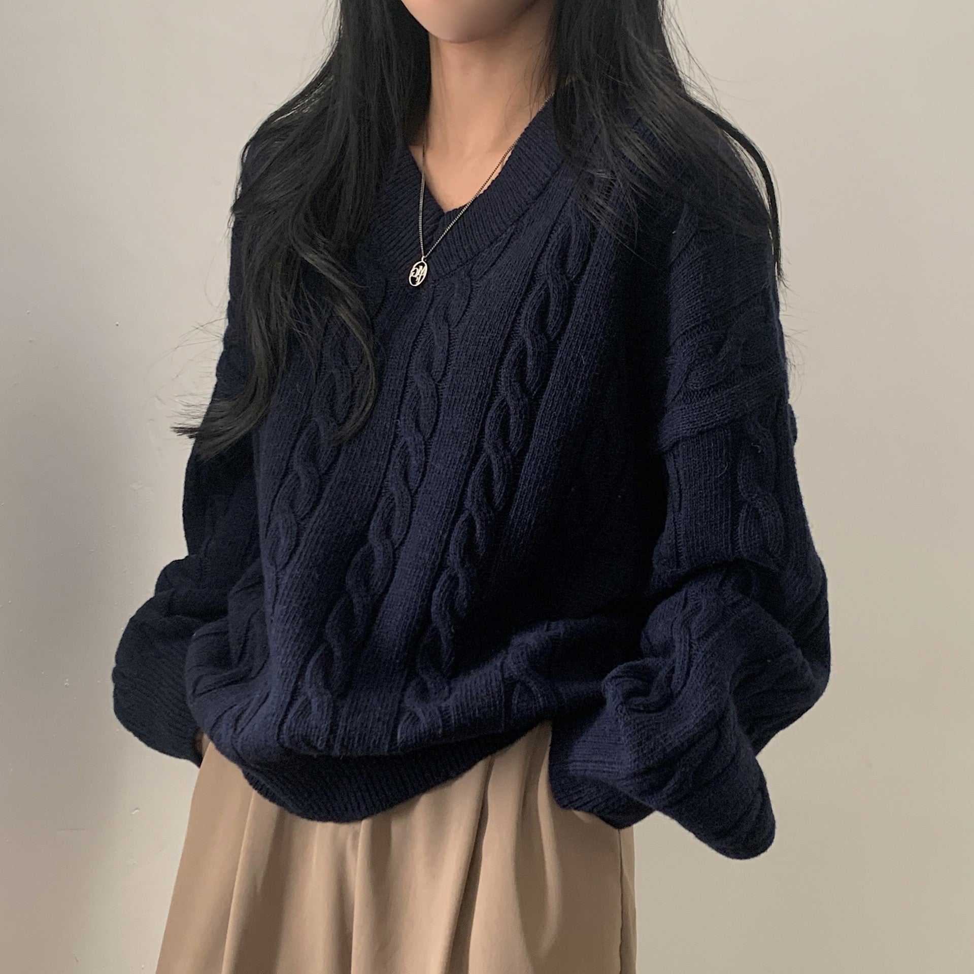 Loose Lazy Autumn and Winter Sweater for Women