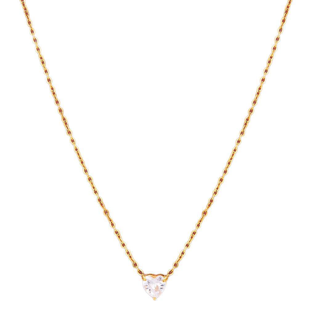 Heart-Shaped Pendant 12 Birthstone Necklace