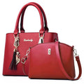 Simple Large Capacity PU Messenger Bag