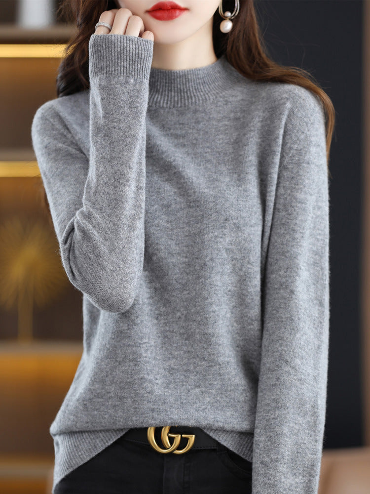 Women's Half Turtleneck Knitwear Pullover