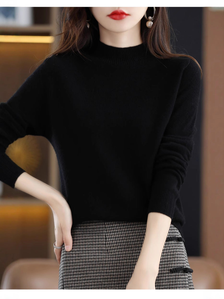 Women's Half Turtleneck Knitwear Pullover