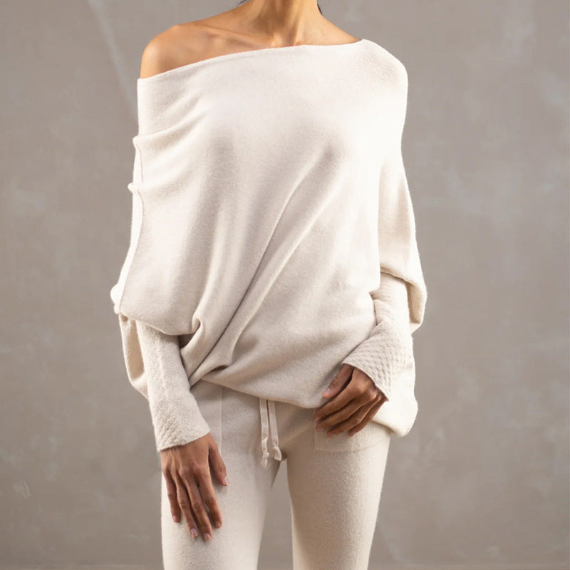 Solid Color Crewneck Pullover Sweater