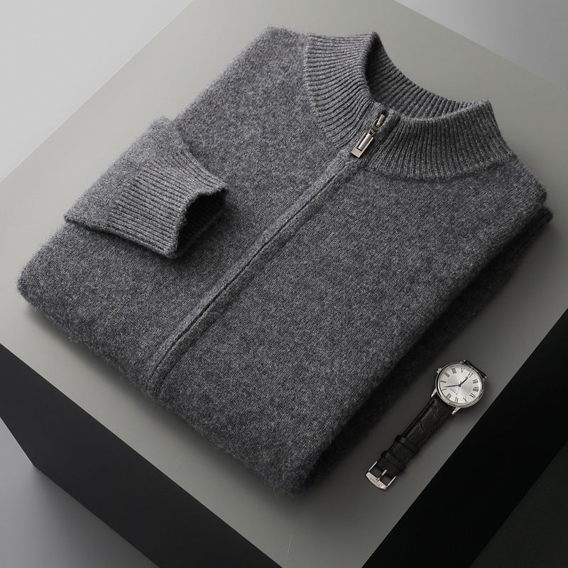 Men's Wool Cardigan and Pants Set