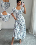 Elegant Ruffle Hem Short Sleeve Dress