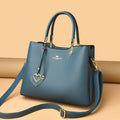 Womens Large Capacity Soft Leather Messenger Bag