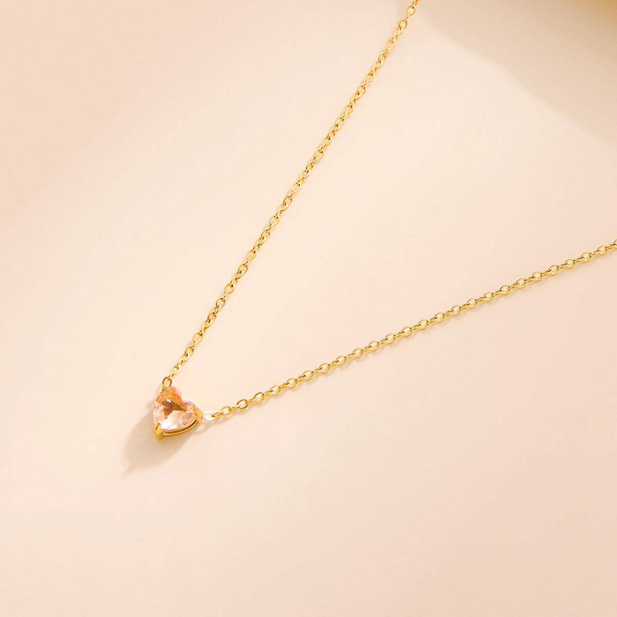 Heart-Shaped Pendant 12 Birthstone Necklace