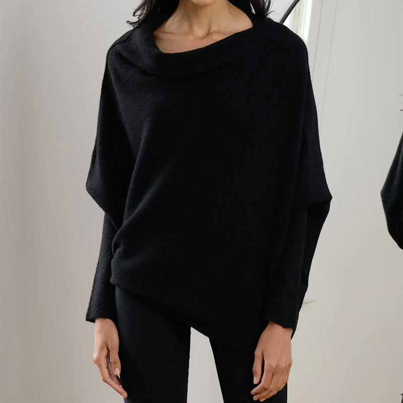 Solid Color Crewneck Pullover Sweater