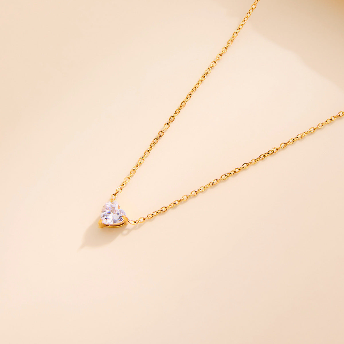Heart-Shaped Pendant 12 Birthstone Necklace