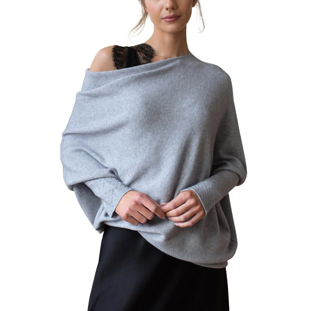 Solid Color Crewneck Pullover Sweater