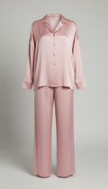 Silk Lounge Set in Blush