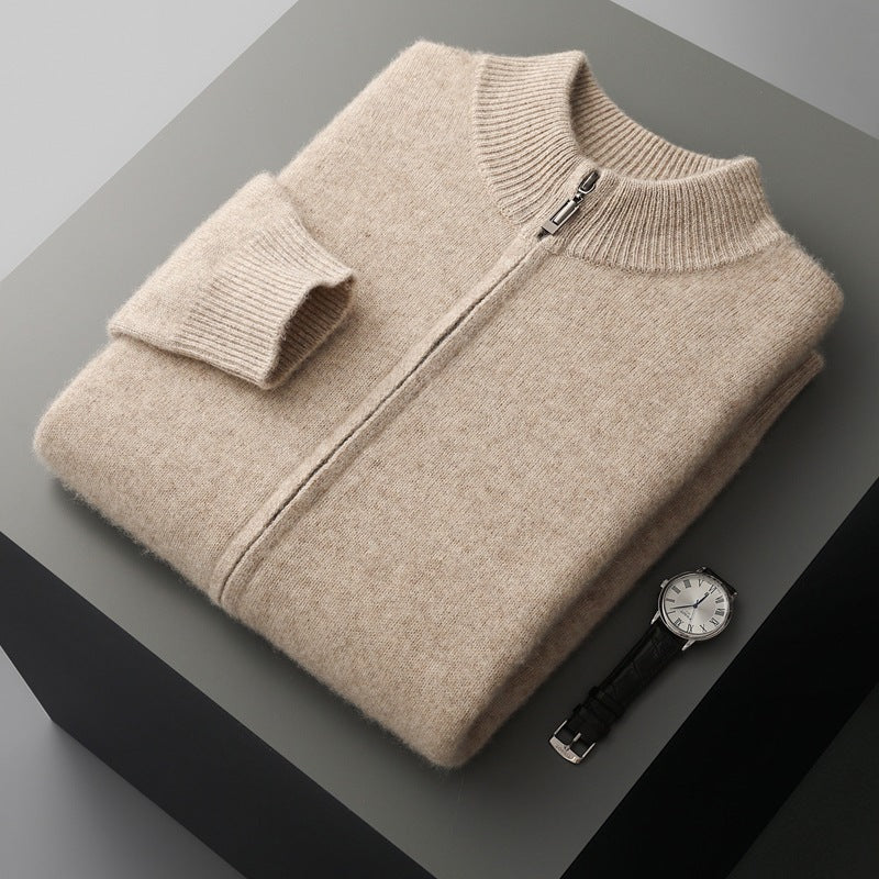 Men's Wool Cardigan and Pants Set