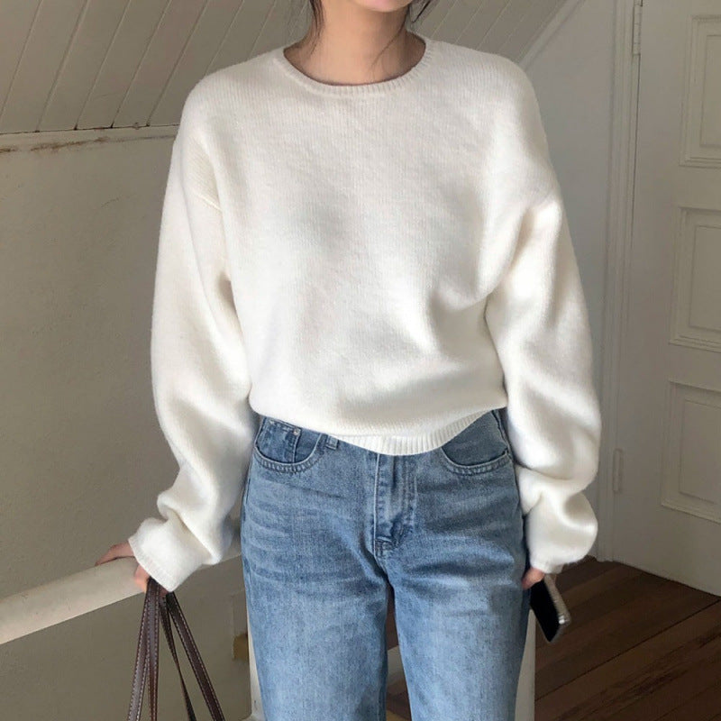 High-End Loose Fit Pullover Sweater for Women