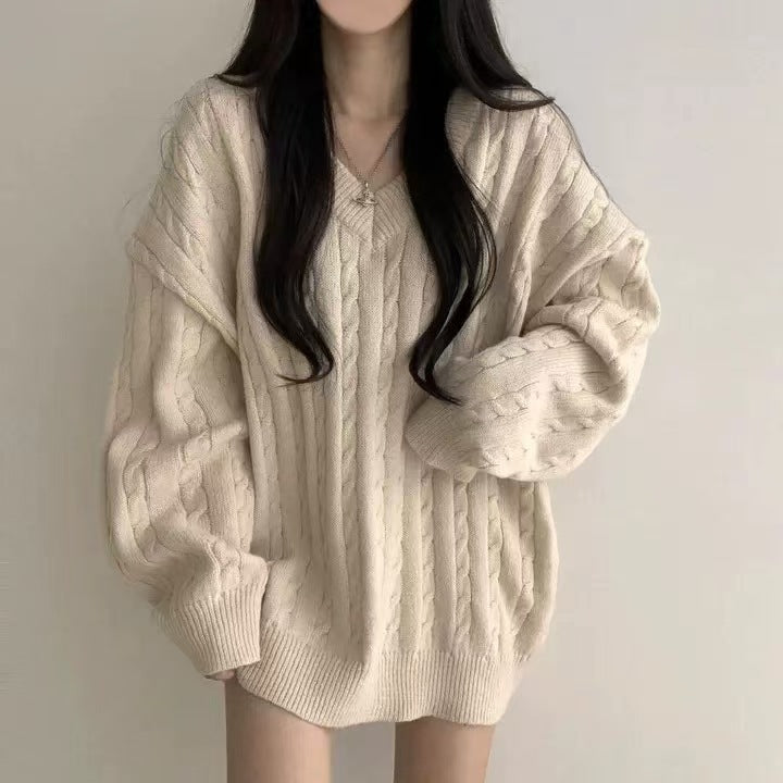 Loose Lazy Autumn and Winter Sweater for Women